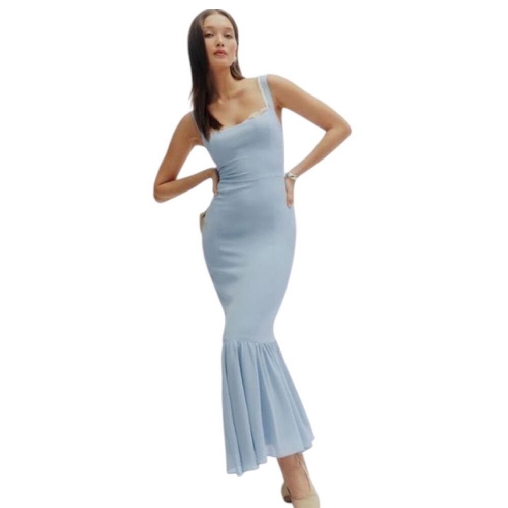 Reformation Light Blue Viscose Apparel